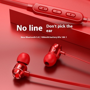 Bán buôn JL Chipset trong tai Neckband Earbuds với 5.0 cho <span class=keywords><strong>Bluetooth</strong></span> hiển thị kỹ thuật số LED chỉ số pin thể thao chạy tai nghe - Product Image 3