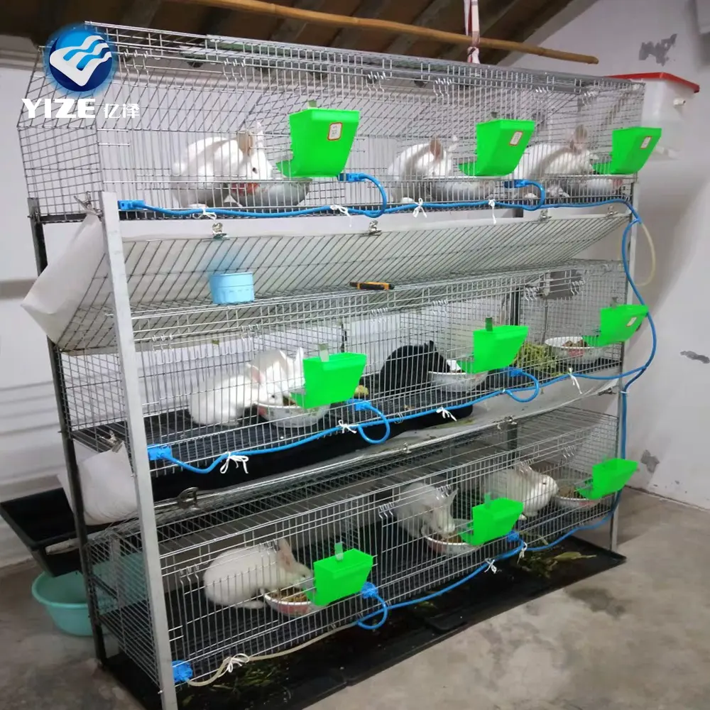Китайская фабрика, оптовая продажа, профессиональная клетка для интенсивной фермы с кроликом и аксессуарами