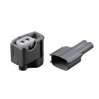 Arnés de cables de conector hembra EV6 de 2 pines para inyectores diésel bomba de combustible 6189-0611