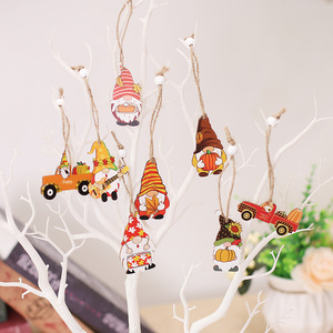 DAMAI Calabazas, Hojas de Arce, Elfos y Gnomos de Madera para Coche, Adornos Colgantes, Sets de Arte, Regalos para el Hogar, Decoraciones para Árbol de Acción de Gracias - Product Image 5