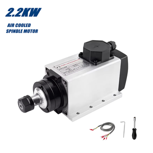Moteur de broche CNC refroidi par air Zhong Hua Jiang 2.2KW ER20 carré 110V/220V, vente en gros directe usine pour perçage et gravure - Product Image 1