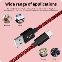 Le câble de chargement de données USB C prend en charge la charge rapide et la transmission de données Câble de chargeur rapide de type c
