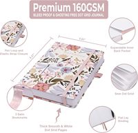 A6 japonais-coréen lin coton livre à main broderie irrégulière imprimé cahier tissu Super épais 100% demi fil vierge couture