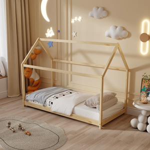 <span class=keywords><strong>Cama</strong></span> <span class=keywords><strong>Montessori</strong></span> de madera para niños, <span class=keywords><strong>cama</strong></span> <span class=keywords><strong>doble</strong></span> de madera de pino macizo para niños, <span class=keywords><strong>cama</strong></span> de casa para niños pequeños - Product Image 3