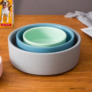 ชามเซรามิคลายการ์ตูนแบบกำหนดเอง ขนาด 7 นิ้ว ขอบโค้งหนา สำหรับแมวและสุนัข ทำความสะอาดง่าย - Product Image 3
