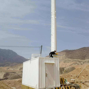 Groothandel communicatietoren zelfdragende stalen constructie enkelvoudige buis ronde paal monopole GSM communicatiemasttoren - Product Image 6