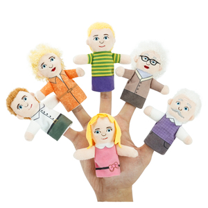 Nouvelles marionnettes à doigts en peluche pour la maternelle, jeu de rôle pour enfants, jouet d'histoires, animaux en peluche - Product Image 1