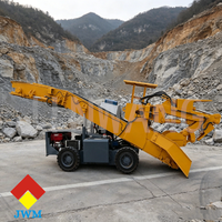 Cargadora de Minería de 50 Toneladas para Bolivia, Cargadora de Minería Diésel de 25 HP con Neumáticos Sólidos y Brazo Trasero Plegable para Trabajos de Excavación en Túneles Mineros