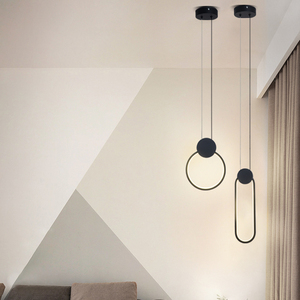 Luces colgantes <span class=keywords><strong>LED</strong></span> modernas, color blanco/negro, blanco cálido, decoración del hogar, lámparas colgantes para sala de estar, dormitorio, <span class=keywords><strong>cocina</strong></span>, comedor, iluminación - Product Image 5
