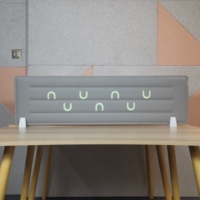 Écran de confidentialité de bureau acoustique moderne en feutre PET double couche, cloison pliable pour bureaux haut de gamme, entrepôts et utilisation extérieure