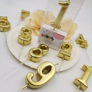 شموع أرقام عيد الميلاد بتصميم جديد مع شمع البارافين للحفلات وديكور المنزل للأعراس وعيد الميلاد - Product Image 1