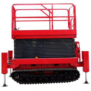 Plateforme élévatrice à ciseaux électrique mobile <span class=keywords><strong>tout</strong></span>-<span class=keywords><strong>terrain</strong></span> 4-12m, plateforme élévatrice à ciseaux sur chenilles pour usage domestique - Product Image 4
