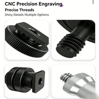 Support de téléphone universel en alliage d'aluminium de haute qualité avec adaptateur de caméra à filetage 1/4 pour le streaming en direct et le vlogging
