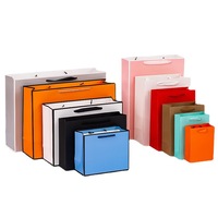 Wiederverwendbare, recycelbare, kommerzielle Papiertüten, digital anpassbar für Werbezwecke, aus gedrehtem Kartonmaterial, Geschenk- und Einkaufstüten