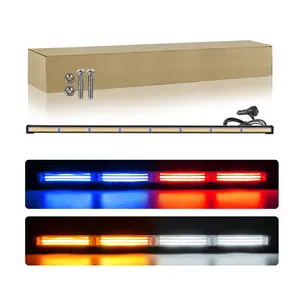 46.8" Automotive Led Strobe Light Bars Flashing Car COB Traffic Emergency Light Warning Flash Car Led Working Lights