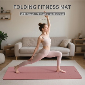 Esterilla de Yoga Plegable de 7 Pliegues, 70x24, 1.5 Pulgadas de Grosor, Esterilla de Ejercicio Plegable, Duradera, Antideslizante, de Espuma de Caucho Natural, con Logotipo, Compacta, para Viaje y Almacenamiento - Product Image 5