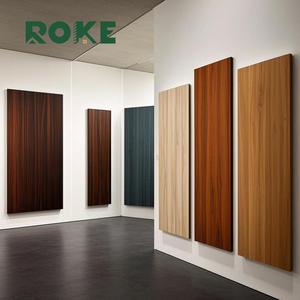 ROKE Bamboo Charcoal Wood Veneer Sheet Modern Self Adhesive <strong>Bed</strong> Golden Wallboard Wall <strong>Board</strong> <strong>Panel</strong> Gold for Interior Walls - Product Image 1