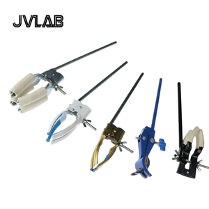 Pince <span class=keywords><strong>de</strong></span> laboratoire à 2/3/4 mâchoires, pince pour flacon et bécher, en métal et caoutchouc antidérapant, pince à chaîne, direction réglable, ajustable - Product Image 3