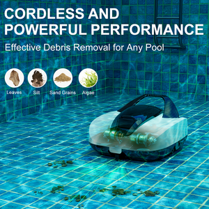 Robot de nettoyage de <span class=keywords><strong>piscine</strong></span> automatique sans fil pour l'élimination des feuilles, des algues, du sable et de la boue, <span class=keywords><strong>aspirateur</strong></span> de <span class=keywords><strong>piscine</strong></span> - Product Image 4