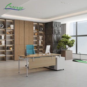 Bureau en métal en forme de L sur mesure, vente chaude, garantie 10 ans, options de couleur de bureau, rangement intégré avec armoire à dossiers - Product Image 1