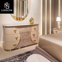 Ensemble de coiffeuse européenne moderne avec miroir Coiffeuse de coiffeuse à miroir