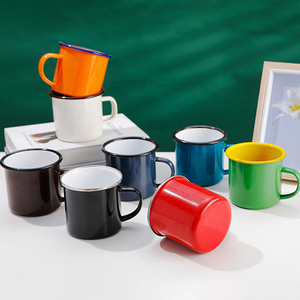 Custom <strong>Ceramic</strong> <strong>Travel</strong> <strong>Mug</strong> Vintage <strong>Coffee</strong> <strong>Mug</strong> <strong>Printed</strong> Enamel Cup Custom Logo - Product Image 4