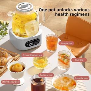 Hete Aanbieding 1.2L Glazen Geïndividualiseerde Groothandel Huishoudelijke 220V Digitale Besturing Automatische Uitschakeling 550W Elektrische Waterkoker Theepot - Product Image 4