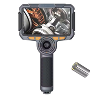 Caméra endoscopique articulée à quatre voies de 6,2 mm, 2 m, IP68, écran 4,5 pouces, zoom 5x pour le drainage des cylindres de moteur automobile