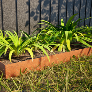 Easy Install Corten Steel <b>Landscape</b> Edging Rectangle Grass <b>Stone</b> Border High Performance - Product Image 3