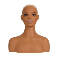 Nouvelle tête de mannequin réaliste avec épaule pour filles