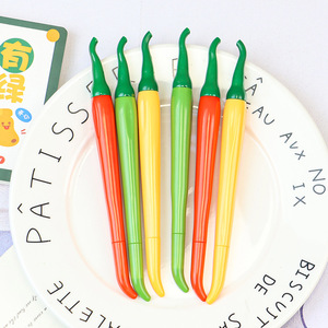 Creative Chili Pepper Shape Ballpoint Pen Plastic Shell Standard Size Office School Use - Product Image 5