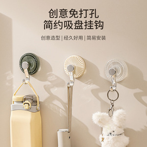 Creative Vacuum Suction <b>Hooks</b> Strong No Drill Wall Mount <b>Adhesive</b> Hanger For Kitchen Bathroom Towel Storage - Product Image 1