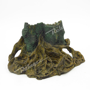 Hohle Baumstamm-Aquariumdekorationen, Harz-Aquarium-Landschaftsgestaltung <span class=keywords><strong>Terrarium</strong></span>-Zubehör Betta-Versteck Höhlen Aquarium-Deko für - Product Image 4