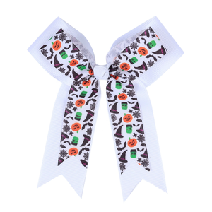 2026 Accessoires capillaires d'Halloween pour filles : Pinces à cheveux à nœud double couche, Épingles à cheveux araignée, Pinces crocodiles à ruban - Product Image 4