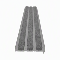 Profilé de marche d'escalier en aluminium moderne, couleur personnalisée, profilé de sécurité pour escalier extérieur, bordure de marche de type « Bull Nose » pour usage commercial
