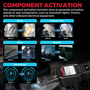 Testeur de circuit automobile Kingbolen ECT600 12-24V avec nettoyeur d'injecteurs pour batterie de voiture et compatibilité universelle - Product Image 4