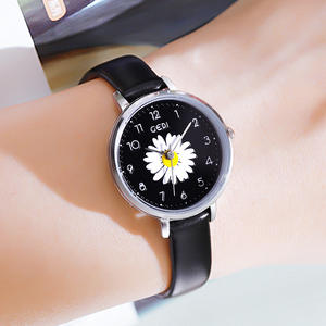 Cute Floral Number Dial <b>Ladies</b> <b>Watch</b> Unique Waterproof Quartz Fashion Timepiece - Product Image 5