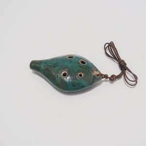 <span class=keywords><strong>Flauta</strong></span> de Cerámica de 6 Orificios, <span class=keywords><strong>Flauta</strong></span> de Porcelana Azul y Blanca, Ocarina Artesanal, Ocarina de Seis Orificios, Mini Ocarina para Niños - Product Image 2