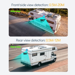 VD 1080P 145degree AHD AI BSD 4CH Wireless Security <strong>Camera</strong> System with Reverse &amp; Front Cameras 7-Inch <strong>Monitor</strong> Night View for RV - Product Image 5