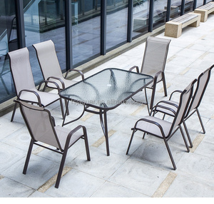 Conjunto <span class=keywords><strong>de</strong></span> Muebles <span class=keywords><strong>de</strong></span> Exterior para Bistro Comercial, Sillas Apilables con <span class=keywords><strong>Mesa</strong></span> <span class=keywords><strong>de</strong></span> Metal para <span class=keywords><strong>Terraza</strong></span> <span class=keywords><strong>de</strong></span> Restaurante - Product Image 3