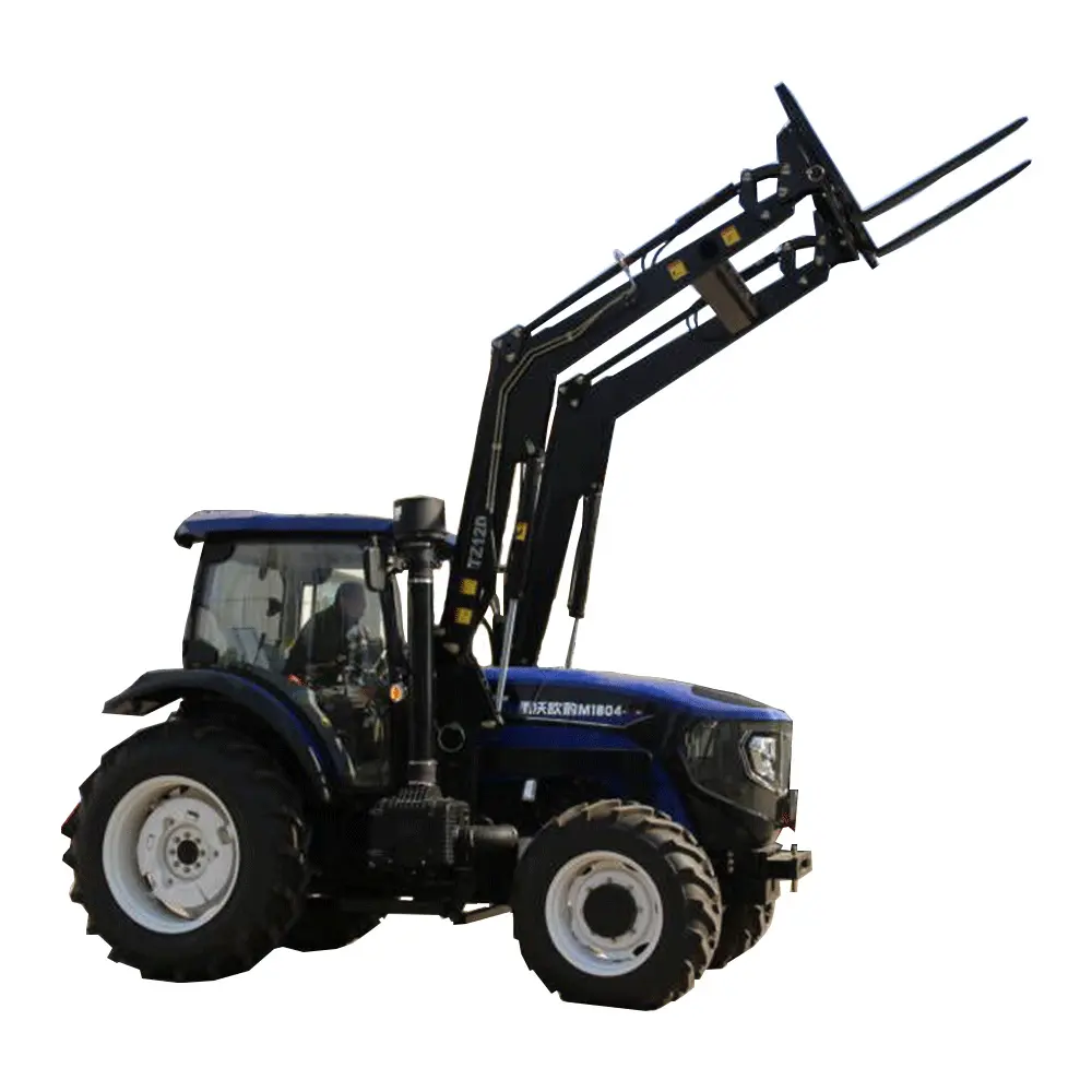 Trator Lovol de alta qualidade para agricultura, 120 HP 4Wd, Trator de rodas agrícolas com carregador