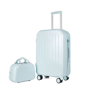 Lightweight Waterproof <b>Suitcase</b> 20 22 24 Inch Universal <b>Wheels</b> Zipper Closure Unisex Travel Luggage Macaron Colors Solid Color - Product Image 4