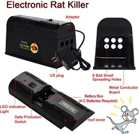 Piège à rongeurs électronique haute tension EPA pour intérieur et extérieur, à choc électrique, pour la chasse aux souris, rats, taupes, campagnols et martres
