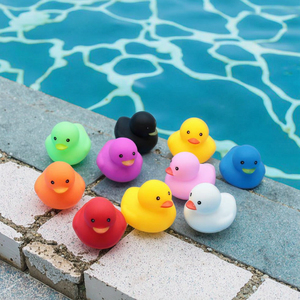 Bán Buôn Mini Đồng Bằng Thiết Kế 2.5 Inch 5.2Cm Cao Su Đầy Màu Sắc Số Lượng Lớn Tắm Tắm Vịt Cao Su Vịt Đồ Chơi Cho Bán Hàng Tự Động Viên Nang Máy - Product Image 2