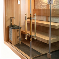 Sauna extérieur avec douche, chauffage au bois, sauna traditionnel à vapeur humide pour la maison, sauna sec intérieur, salle de vapeur humide