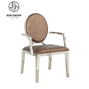 En gros Élégant À La Mode En Acier Inoxydable à Dossier Haut Chaise de Salle À Manger - Product Image 2