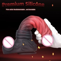 Dildo de Silicona con Forma de Caballo de Flores Grandes, Ultra Grueso, Ultra Largo, Juguete Sexual de Simulación Jumbo para Mujeres