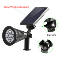 Lampe de pelouse solaire Led haute puissance, en plastique, imperméable, éclairage d'extérieur, idéale pour un jardin, nouveau modèle, vente en gros