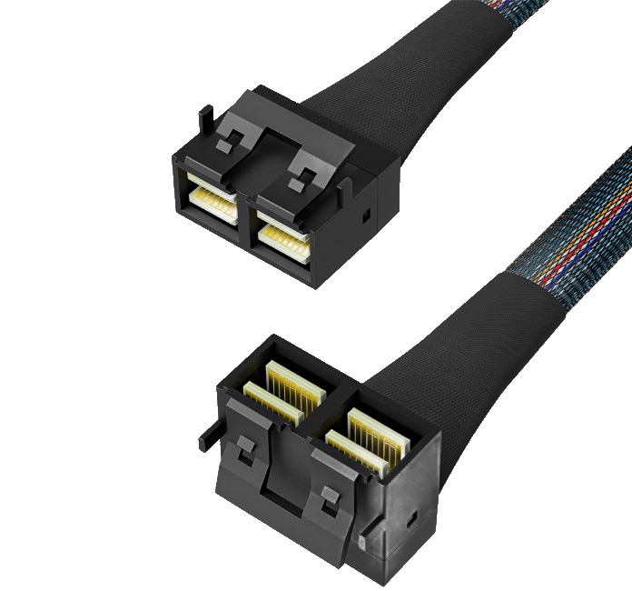 HONPNK 1.1M High-Speed Data Transfer SFF 8643 8i * 2 to SFF 8643 8i * 2 Cable for SAS/RAID Controllers Backplanes and Servers