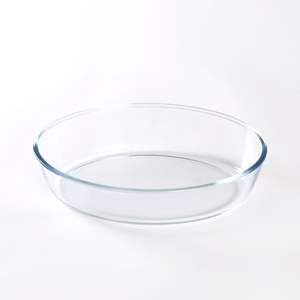 <span class=keywords><strong>Plat</strong></span> de cuisson rond en verre de grande taille pour la cuisine domestique de sécurité Vente en gros - Product Image 1